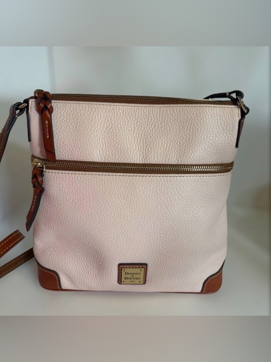 Dooney & Bourke Handbags - Dooney & Bourke Blush Pink and Brown Crossbody Bag